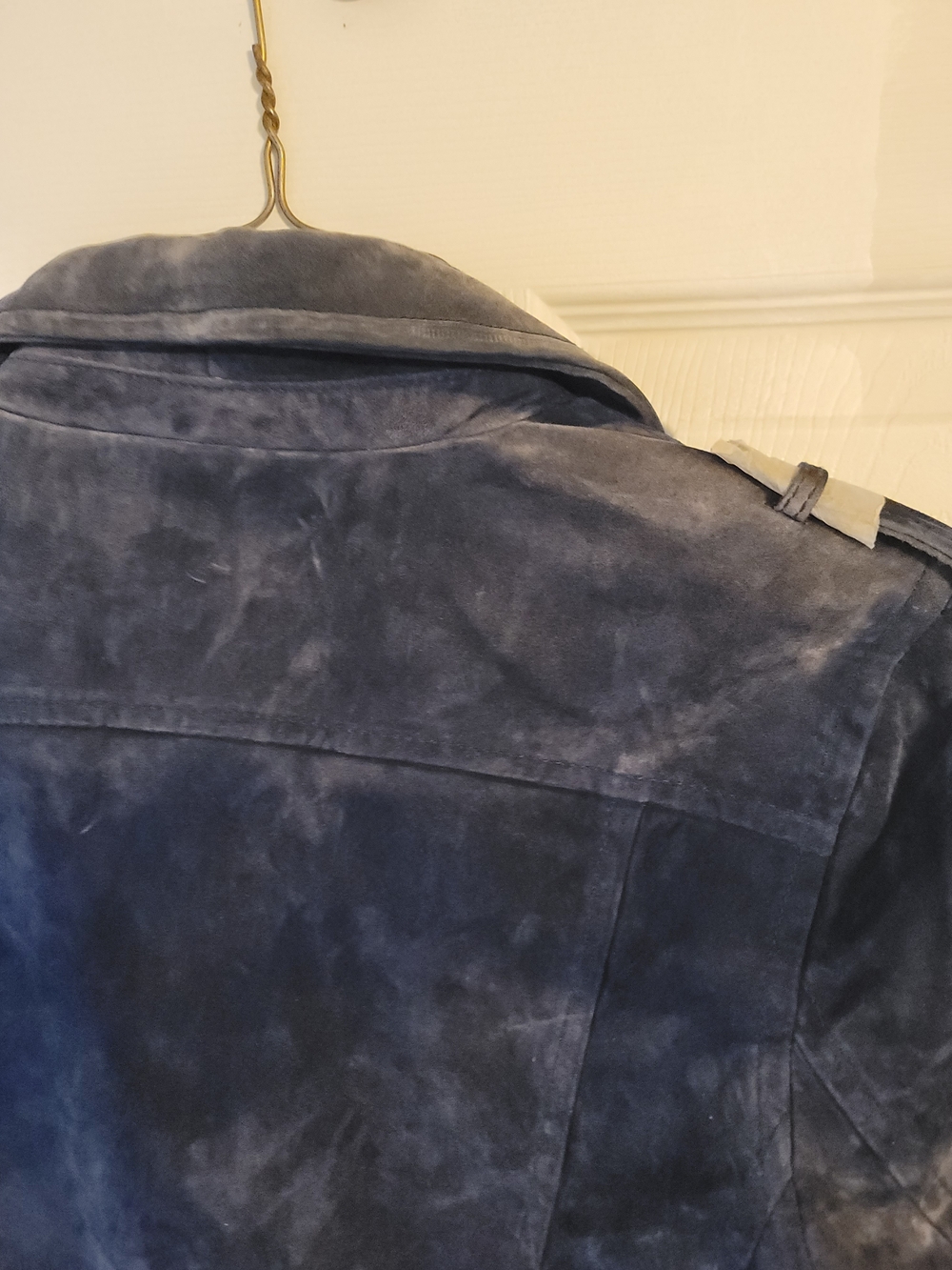 Blank NYC Navy Blue Suede Moto Jacket - Picture 3 of 4